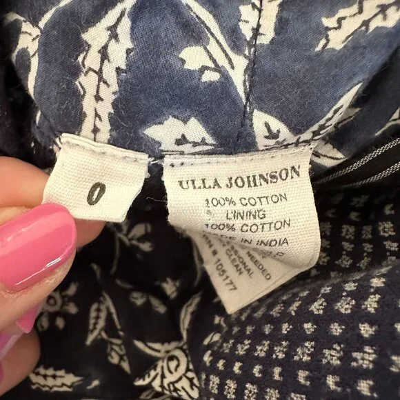 Ulla Johnson Nyala Patchwork Jumpsuit Size 0